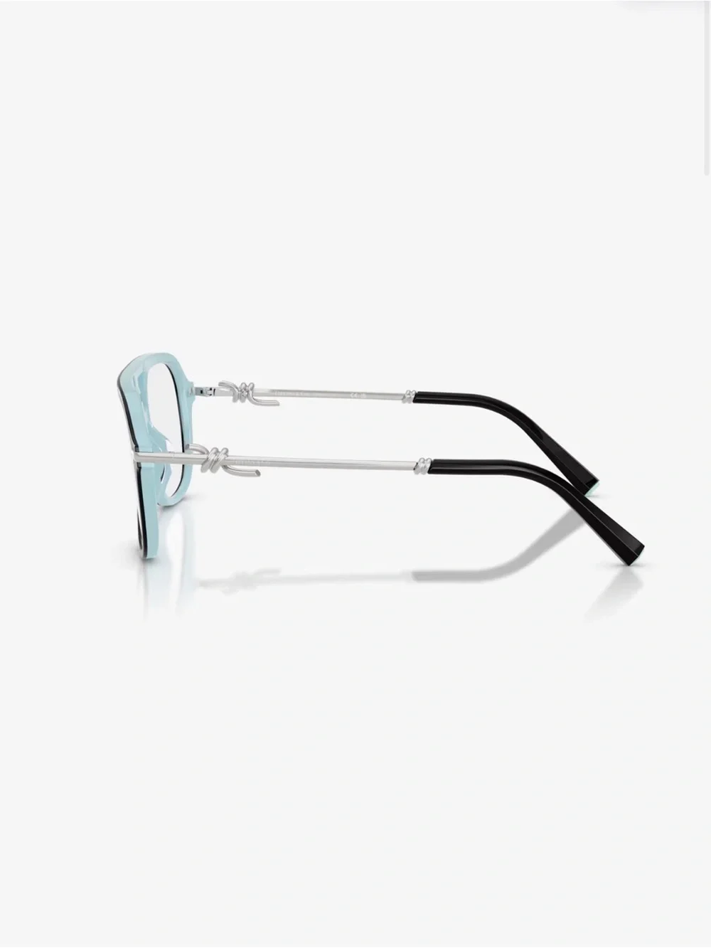 Tiffany Black Metal-Trim Aviator Glasses